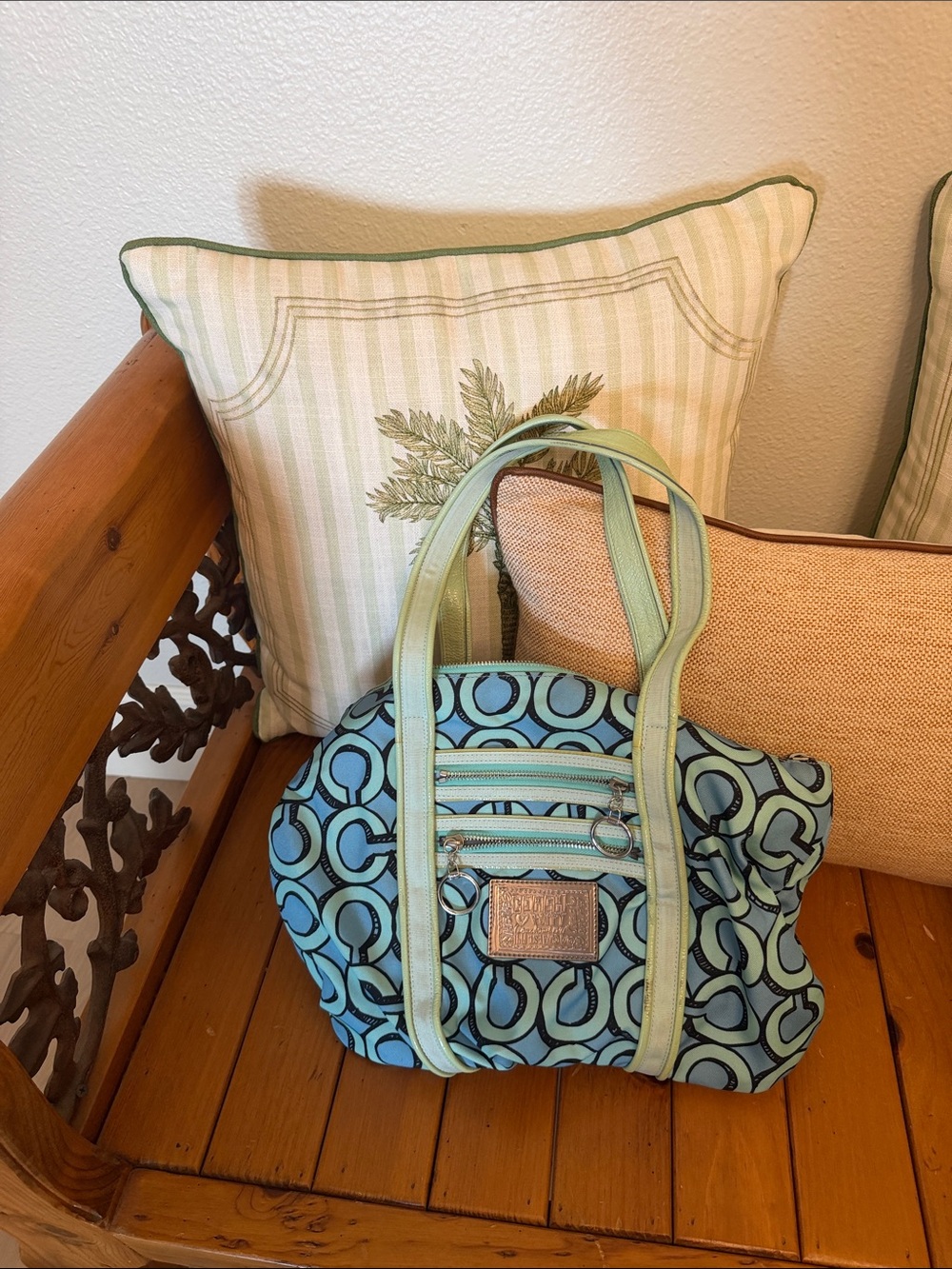 Coach Light Blue Shoulder Bag